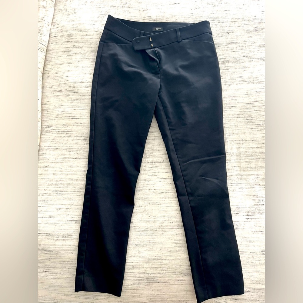 Black Cropped Ankle Pants
